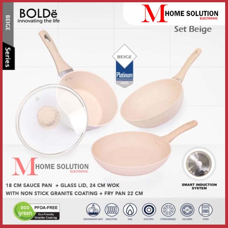 SUPER PAN BEIGE BOLDE / 3 + 1 /  SUPER SET BEIGE / PANCI BOLDE SET / BOLDE PAN / PANCI BOLDE / WAJAN