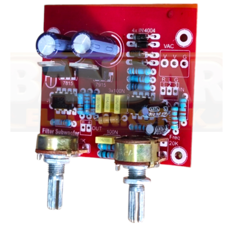 filter subwoofer 2 potensio kit filter subwoofer crossover LPF