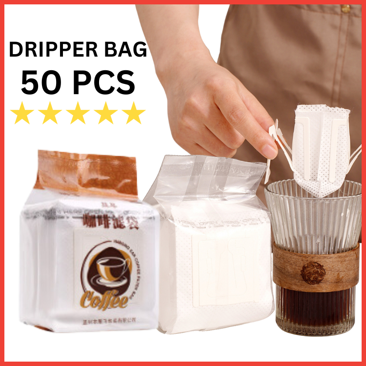 [50 PCS] MURAH! Drip Bag Dripper bag kopi filter bag Saringan Kopi Kertas Filter Coffee Dip Bag