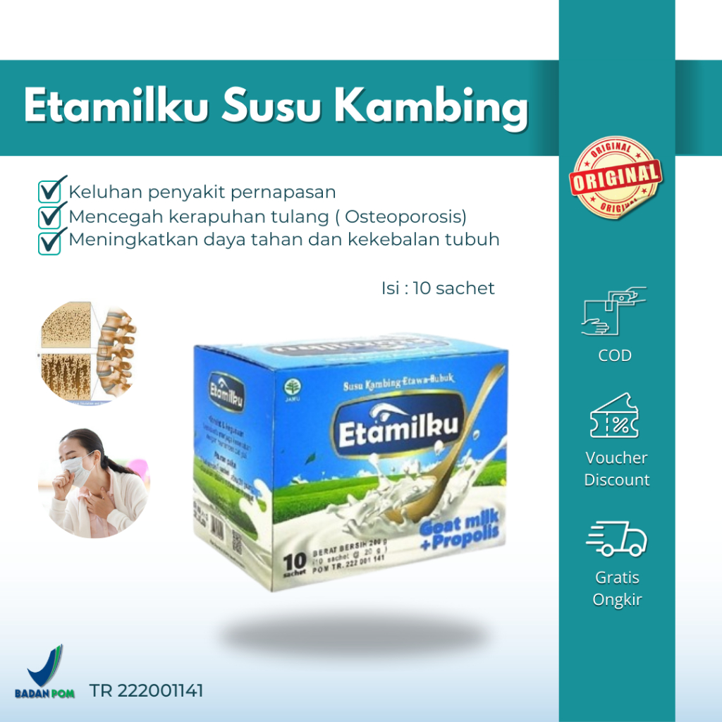 

ETAMILKU Susu Kambing Etawa Plus Propolis Asli Original BPOM