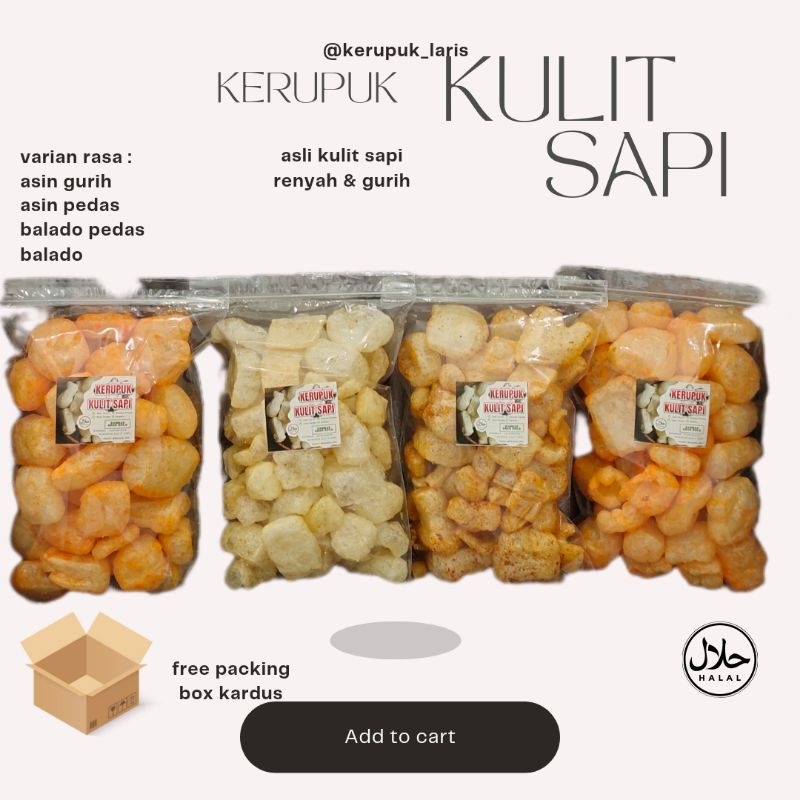 

READY STOCK KERUPUK KULIT SAPI | RAMBAK | DOROKDOK ANEKA RASA