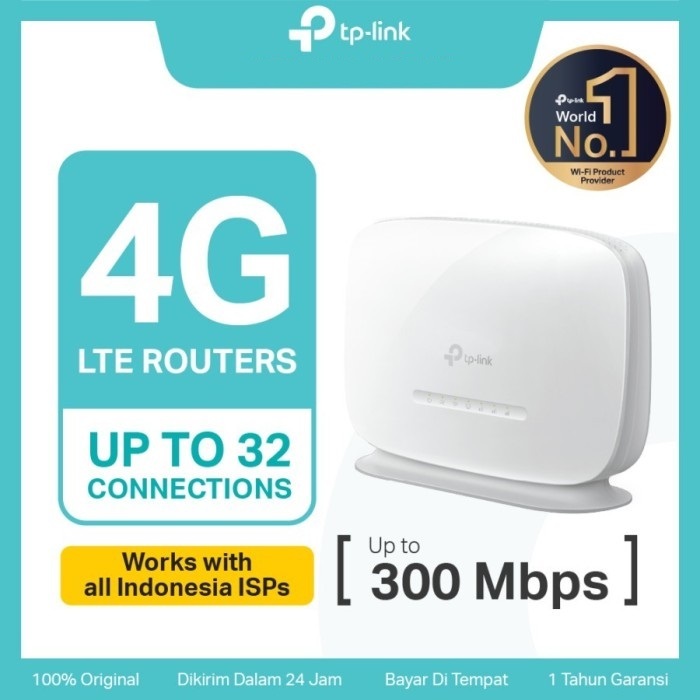TP-Link Wireless Router 4G TL-MR105 300Mbps LTE Internal Antena