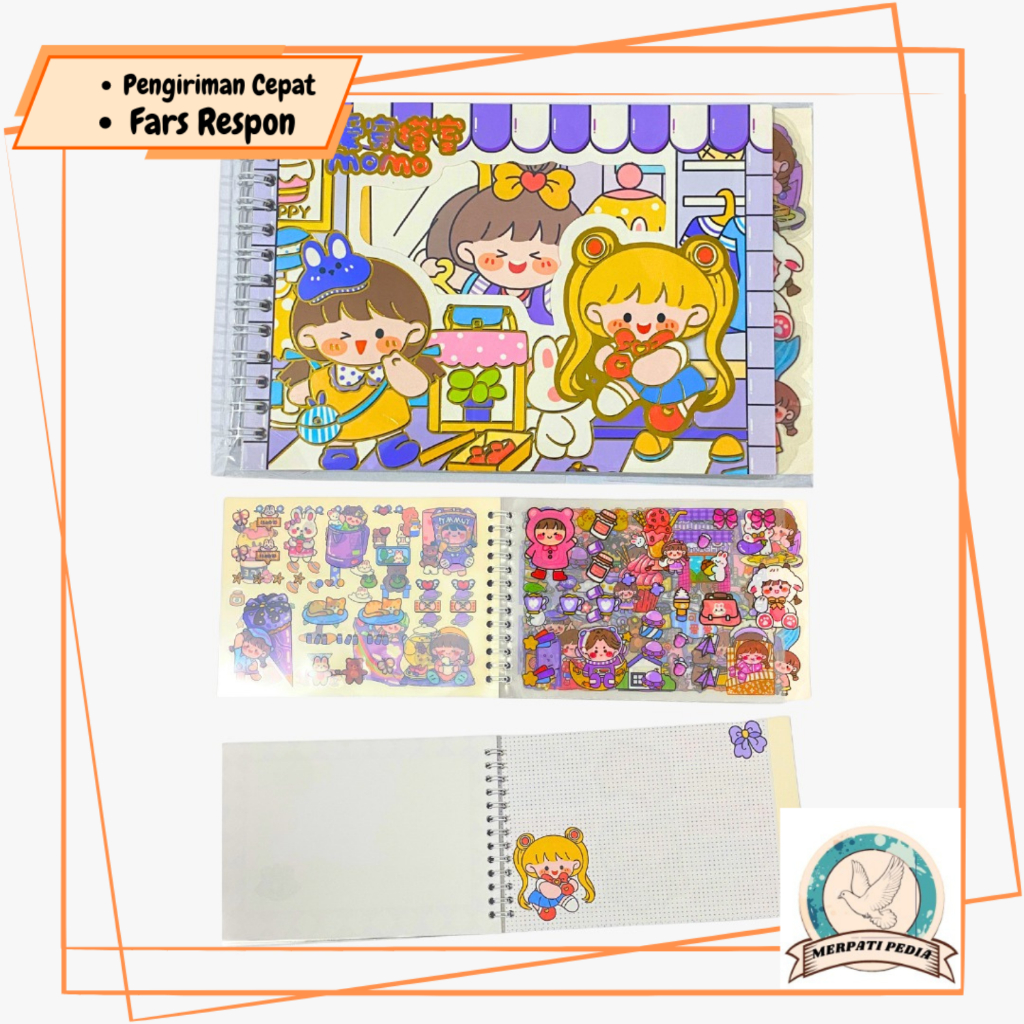 

MPS Sticker Momo Dekorasi Lucu Stiker Buku Notebook Stiker Motif Lucu