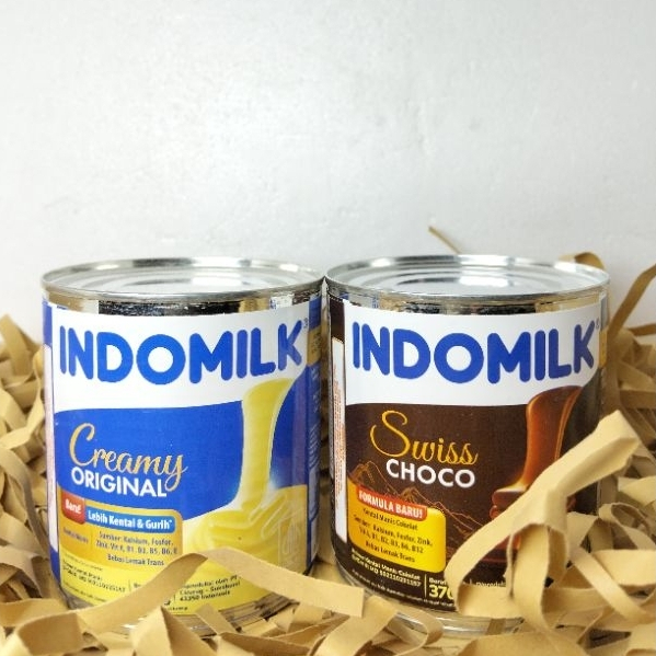 

Indomilk Kaleng 370gr SKM Susu Kental Manis Indomilk Susu Putih dan Coklat