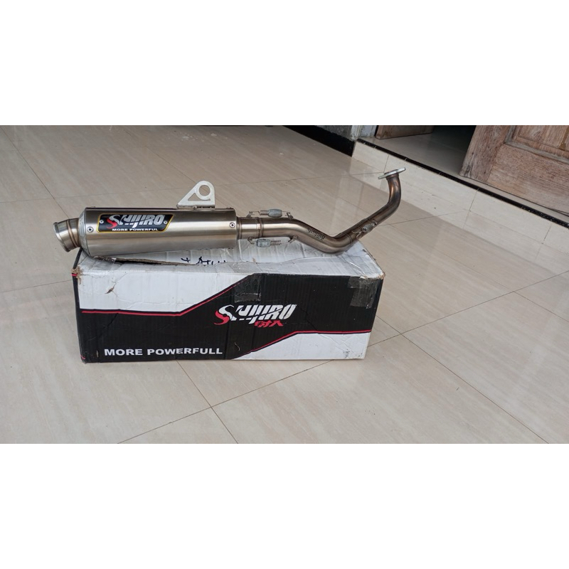 knalpot shijiro m3 type long , nmax new