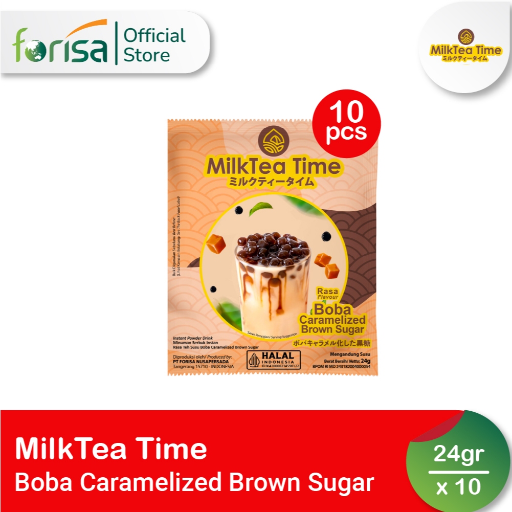 

Milk Tea Time Boba Caramelized Brown Sugar 10 Pcs 1 Renceng