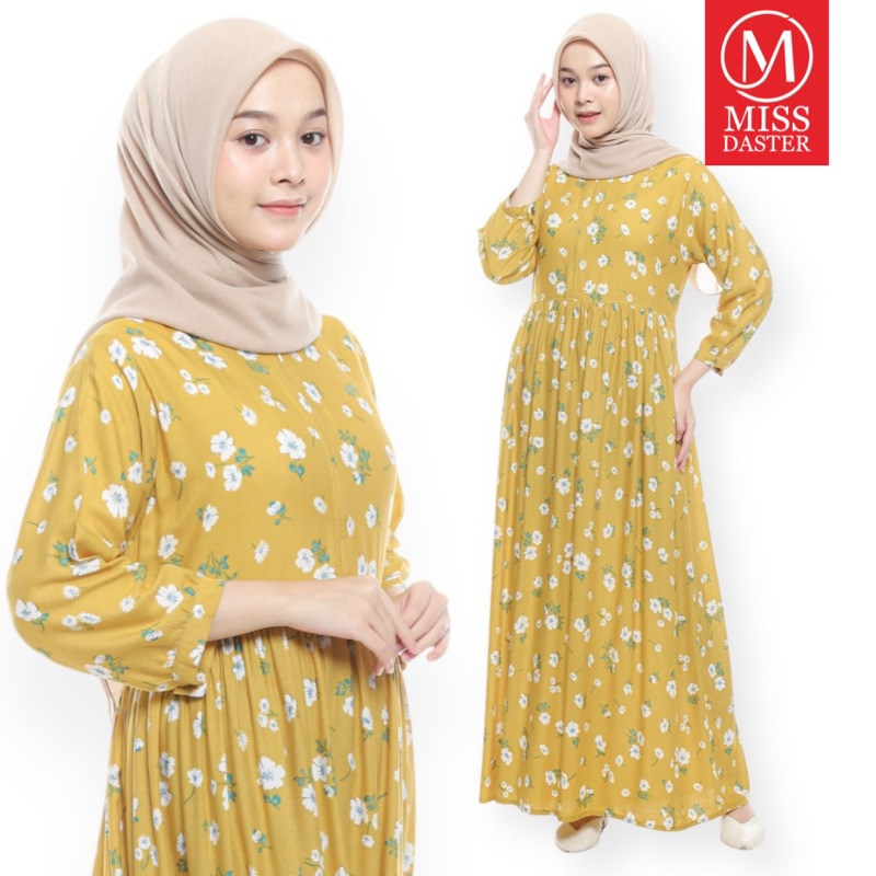 MISSDASTER - Gamis Midi Rayon Motif Busui Friendly