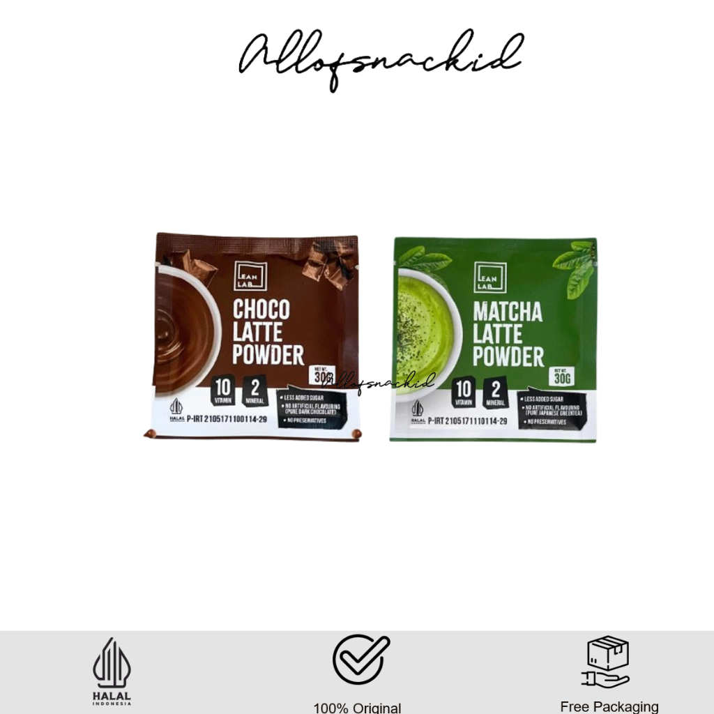 

Lean Lab - Minuman Bubuk Matcha Latte / Choco Latte - 35gr