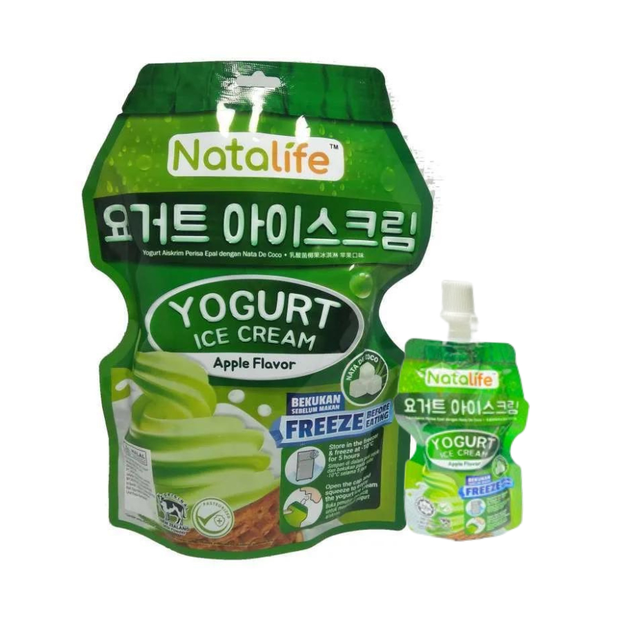 

[ BERKAH ] Natalife Yogurt Ice Cream Rasa Apple 300gr Isi 5 Pcs