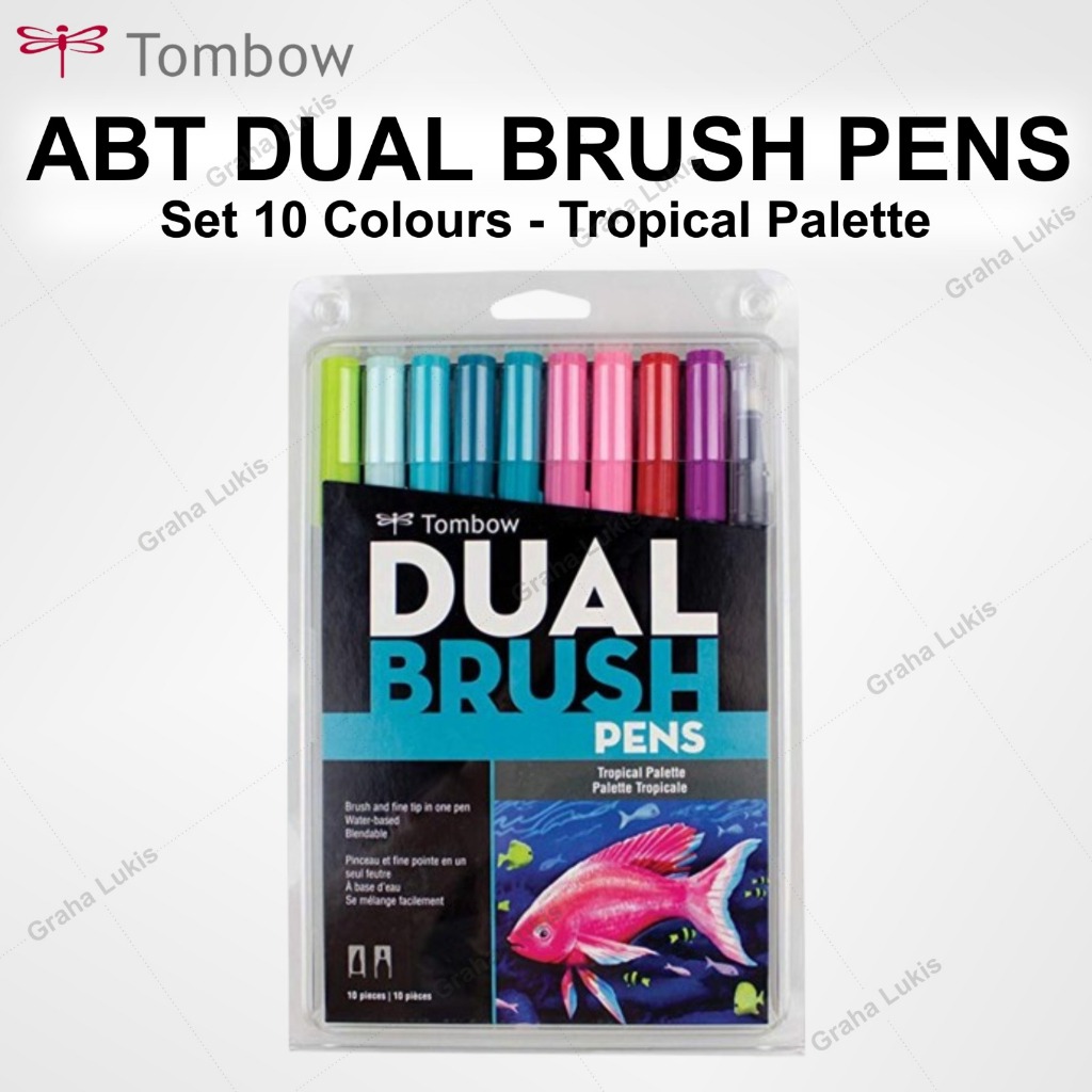 

Tombow Dual Brush Pen ABT Tropical Palette Set 10