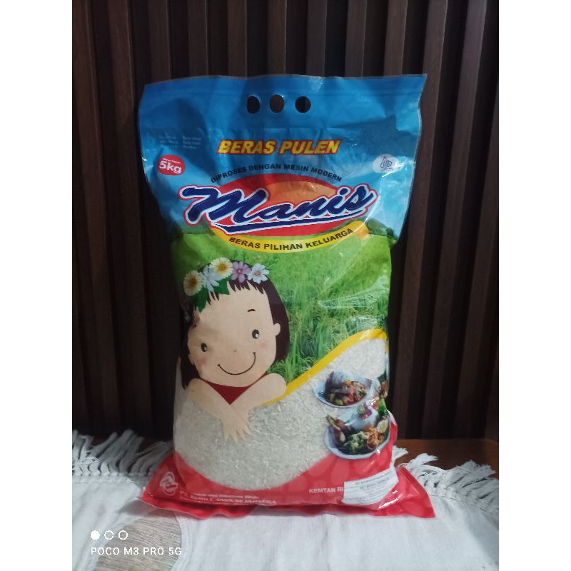 

Beras premium Manis 5kg