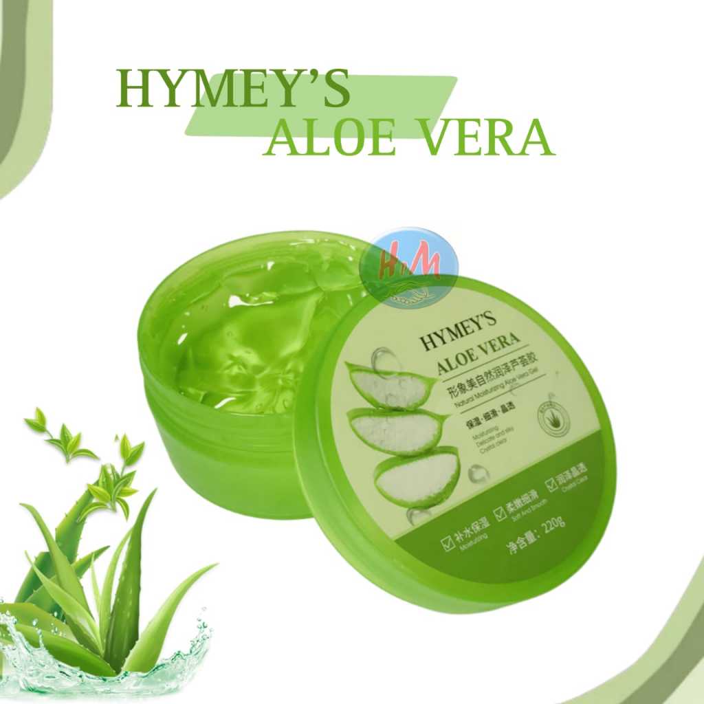 HYME'S / IMAGES GEL ALOE VERA / ALOEVERA 92% SOOTHING & NATURAL MOISTURIZING GEL 220 Gram / MASKER P