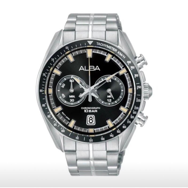 ALBA SignA A4B015 A4B015X1 Signature Chronograph Stopwatch ORIGINAL