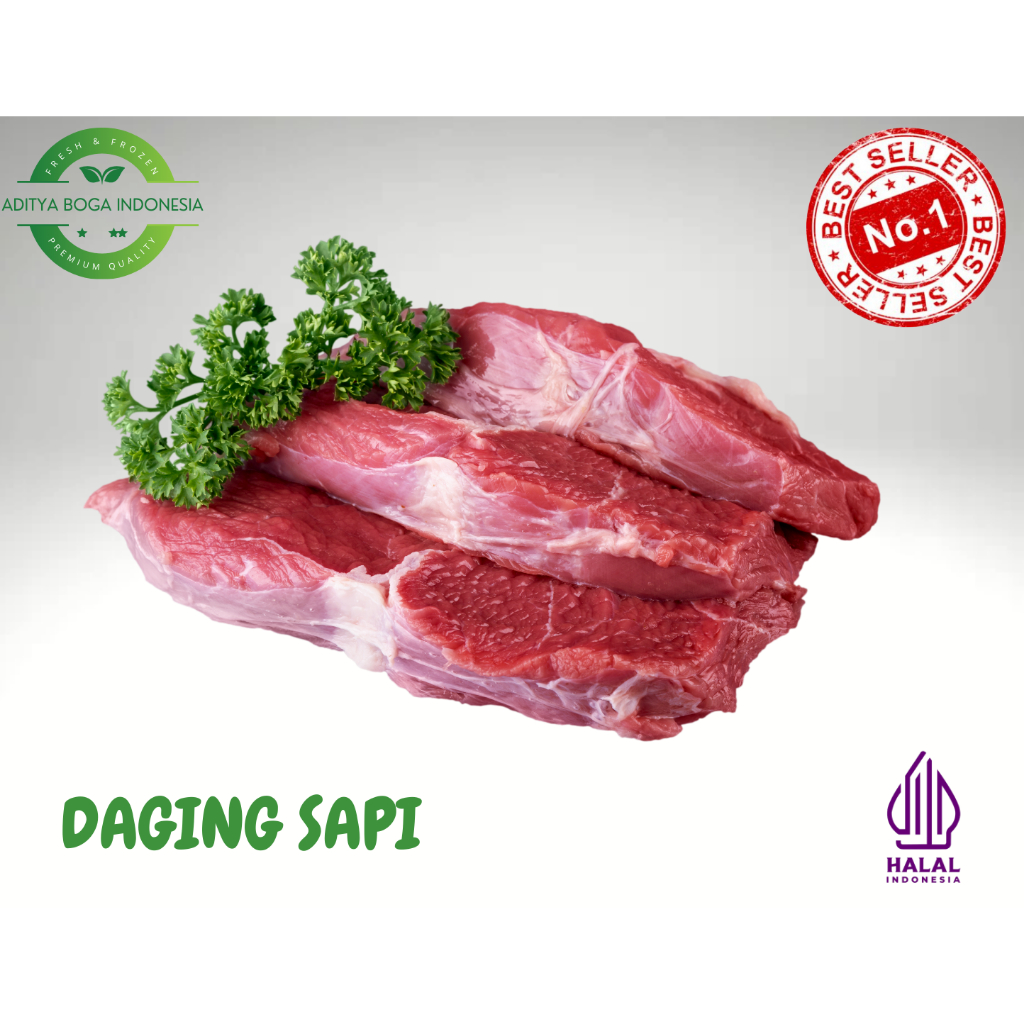 

Daging Sapi Potong Rendang / Daging Sop / Daging Rawon Halal 1Kg
