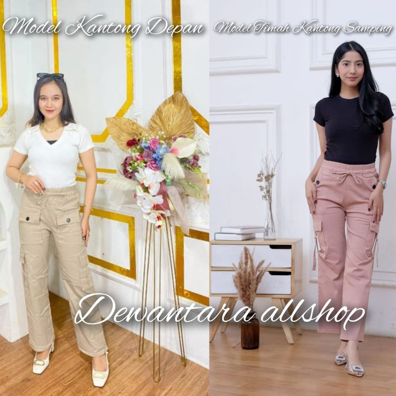 Celana Kulot / Celana Cargo /Celana Panjang / Celana Kulot Wanita Jumbo / Celana Kulot Panjang / Cel