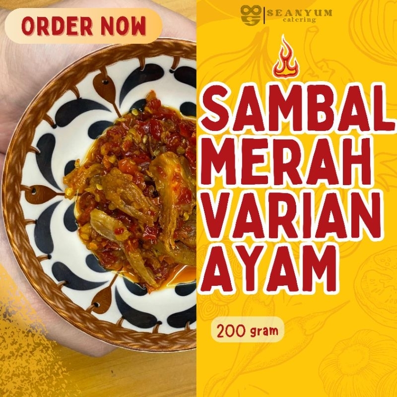 

Sambal Merah By Seanyum Catering Varian Ayam (200 gram)