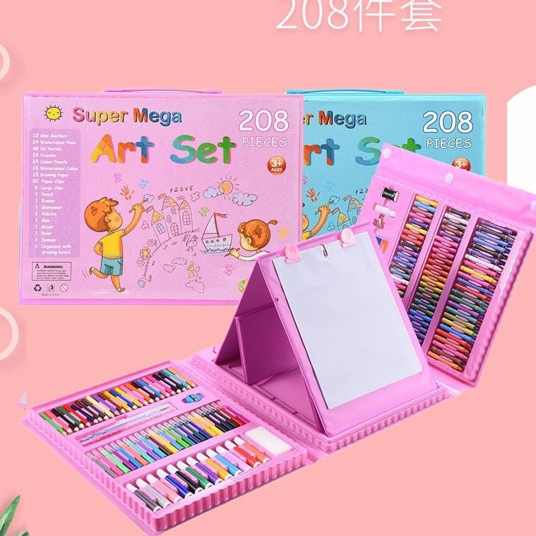 

Serba Serbu Pensil Warna Anak Set Koper 28 Pcs Crayon Art Set Alat Mewarnai Dan Melukis Lengkap Oil Pastel