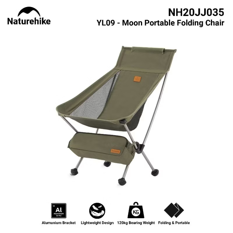 KURSI LIPAT TIPE 31 NATUREHIKE YL09 NH20JJ035 PORTABLE CHAIR ULTRALIGHT CAMPING PIKNIK BERKEMAH OUTD