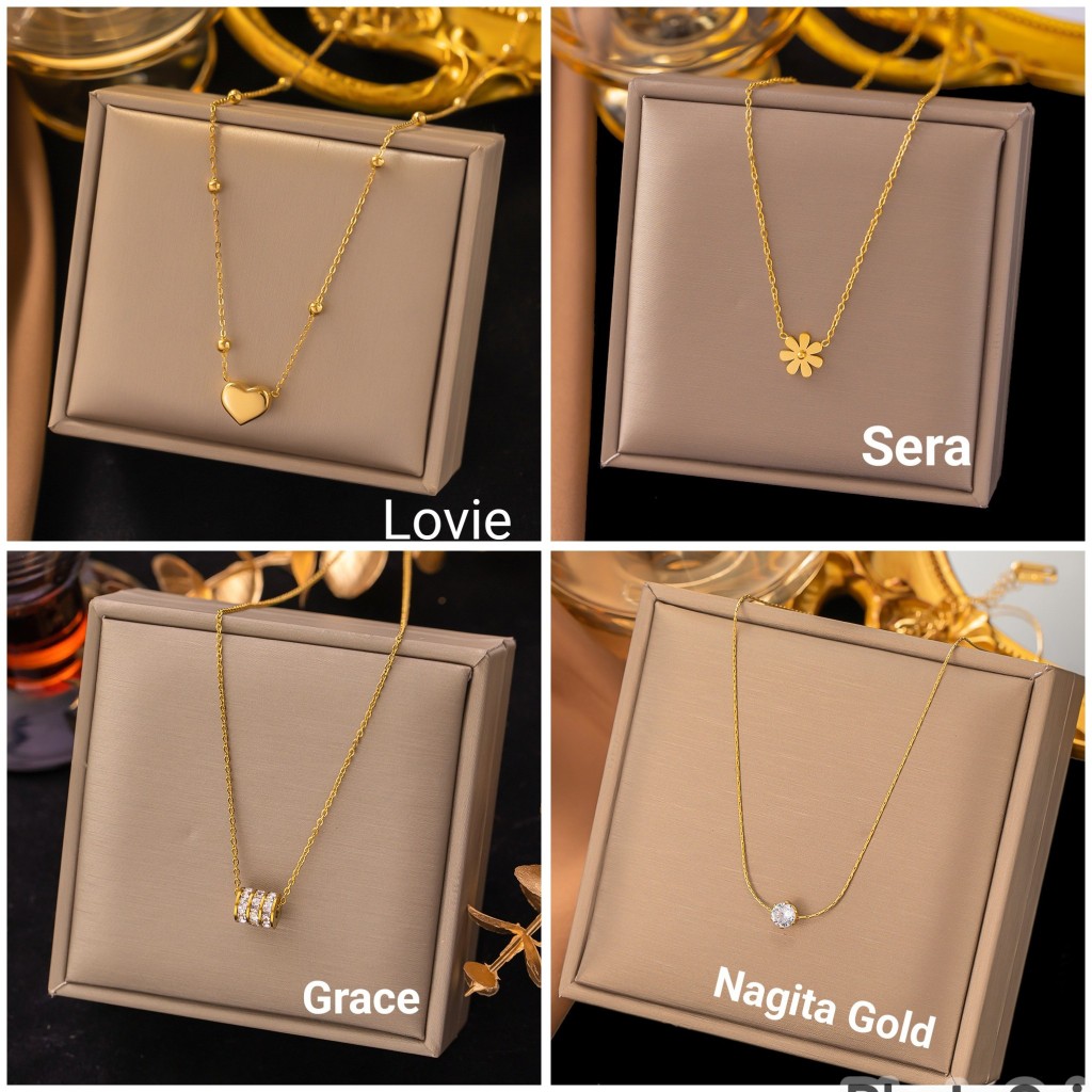 PROMO Perhiasan Titanium 100% asli / Kalung Titanium