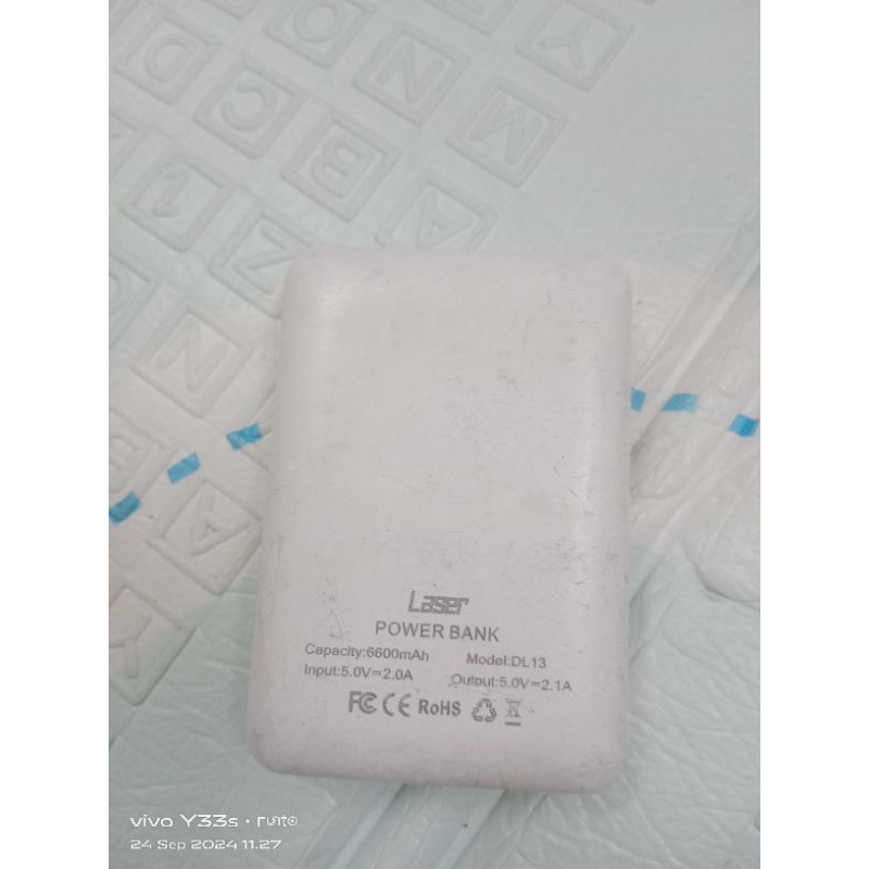 Powerbank 6600 mah laser original