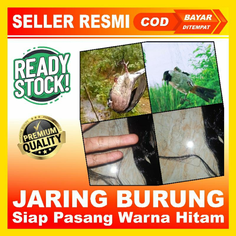 jaring burung trucuk/jaring burung/jaring burung tinggal pasang warna hitam
