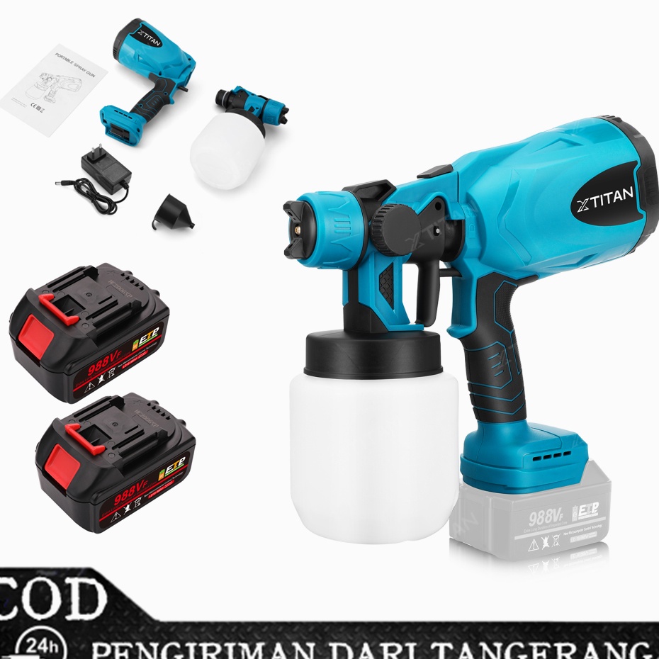 Kualitas Heboh  XTITAN 8ML Pistol Cat Semprot Alat Cat Semprotan Listrik Spray Gun Mesin Cat Semprot