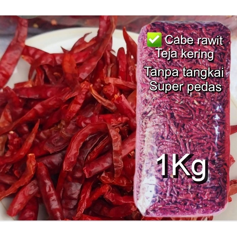 

CABAI/ CABE TEJA KERING 1KG SUPER PEDAS