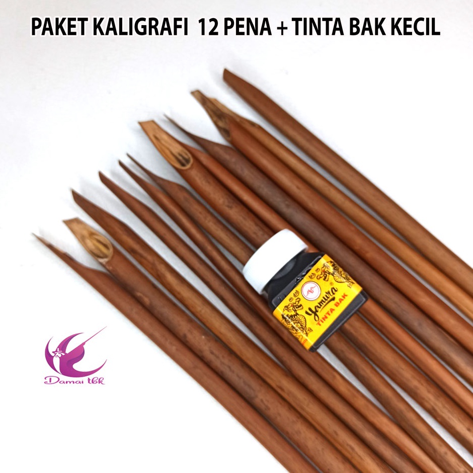 

Kualitas Handal Kaligrafi Paket 12 pena handam 1 tinta Bak Kecill