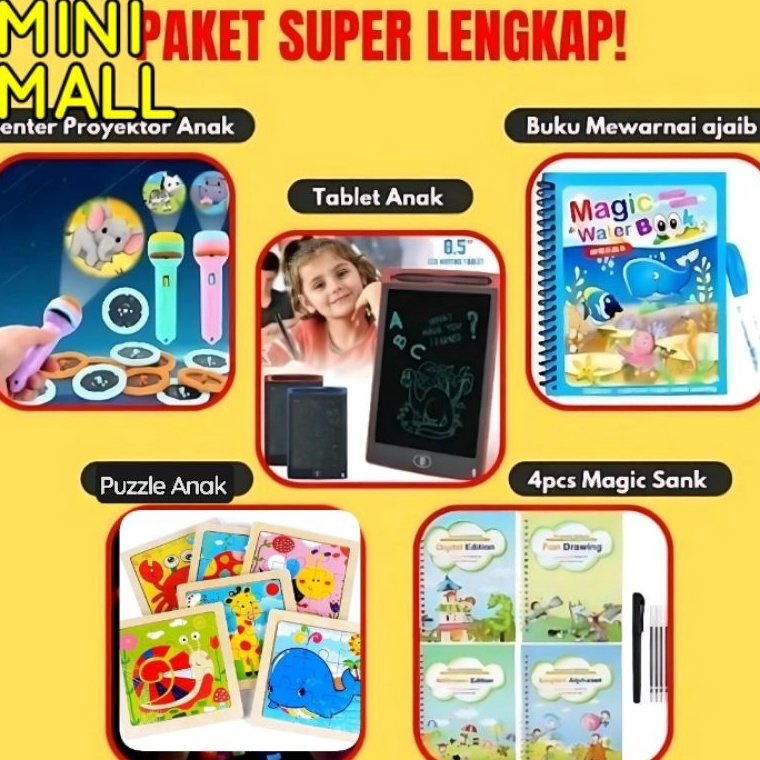 Spesial Bulan Ini Paket Edukasi Mainan Anak Viral B8 mainan Super lengkap Edukasi Paket Viral Mainan