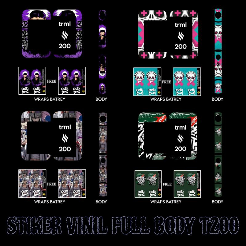 

Stiker vnil T200 TRML FULL BODY