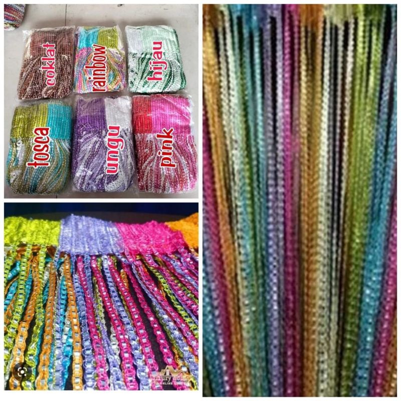 (ACEH TIMUR) TIRAI GLITER WARNA