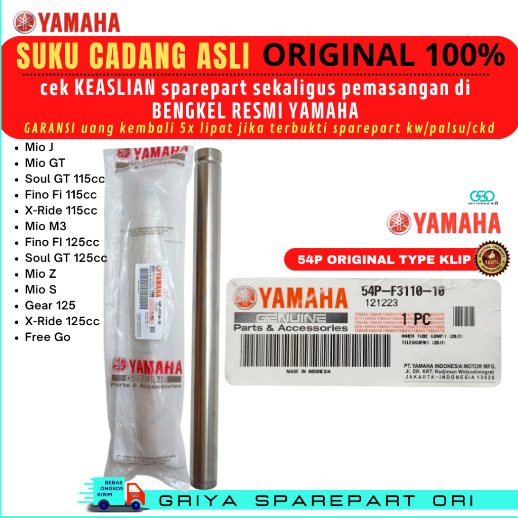 AS shock depan Mio m3 Original As shockbreaker depan Mio J Z S AS shock Soul GT Ori AS shock Fino Fr