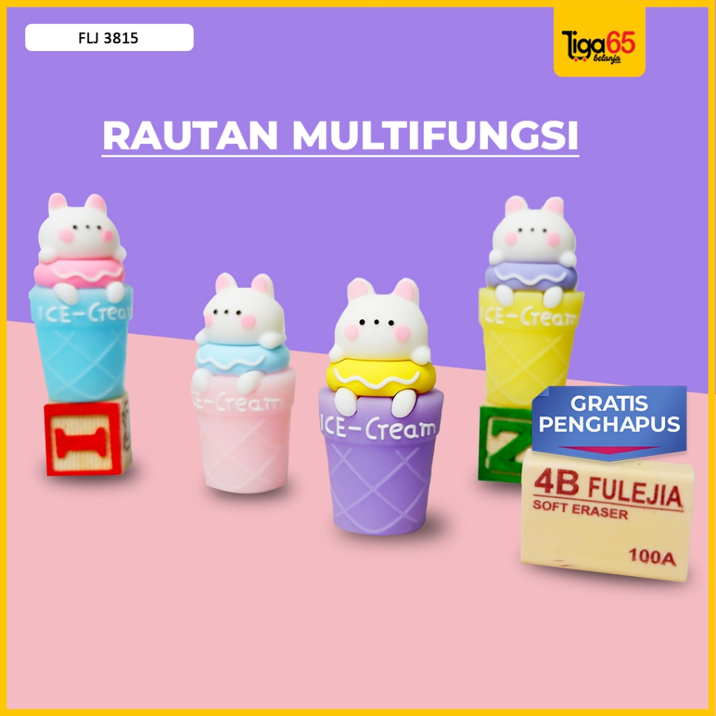 

Serutan Pensil Lucu / Rautan Pensil (PCS) / Peraut Pensil Ice Cream / Serutan Flj3815