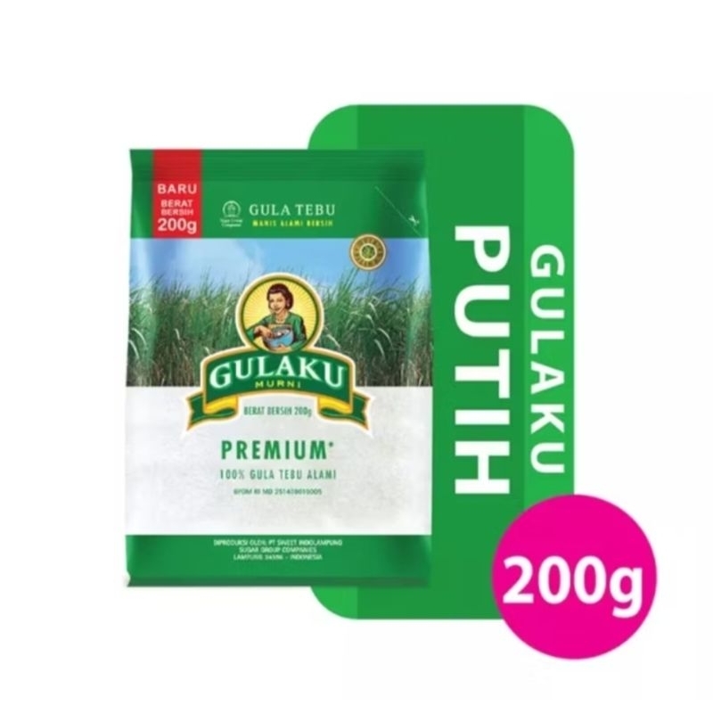 

Gulaku Gula Tebu 200gr Gula Pasir Premium 1 pcs Gulaku Hijau Termurah