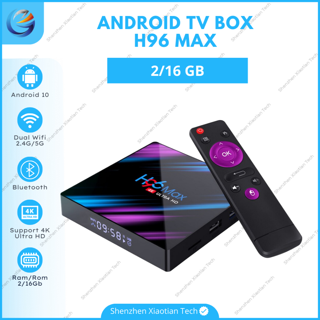 Tv Box 2GB / Android Tv Box h96 Max / Set Top Box Android 10 / Tv Box 4k / Android Tv Box 4k