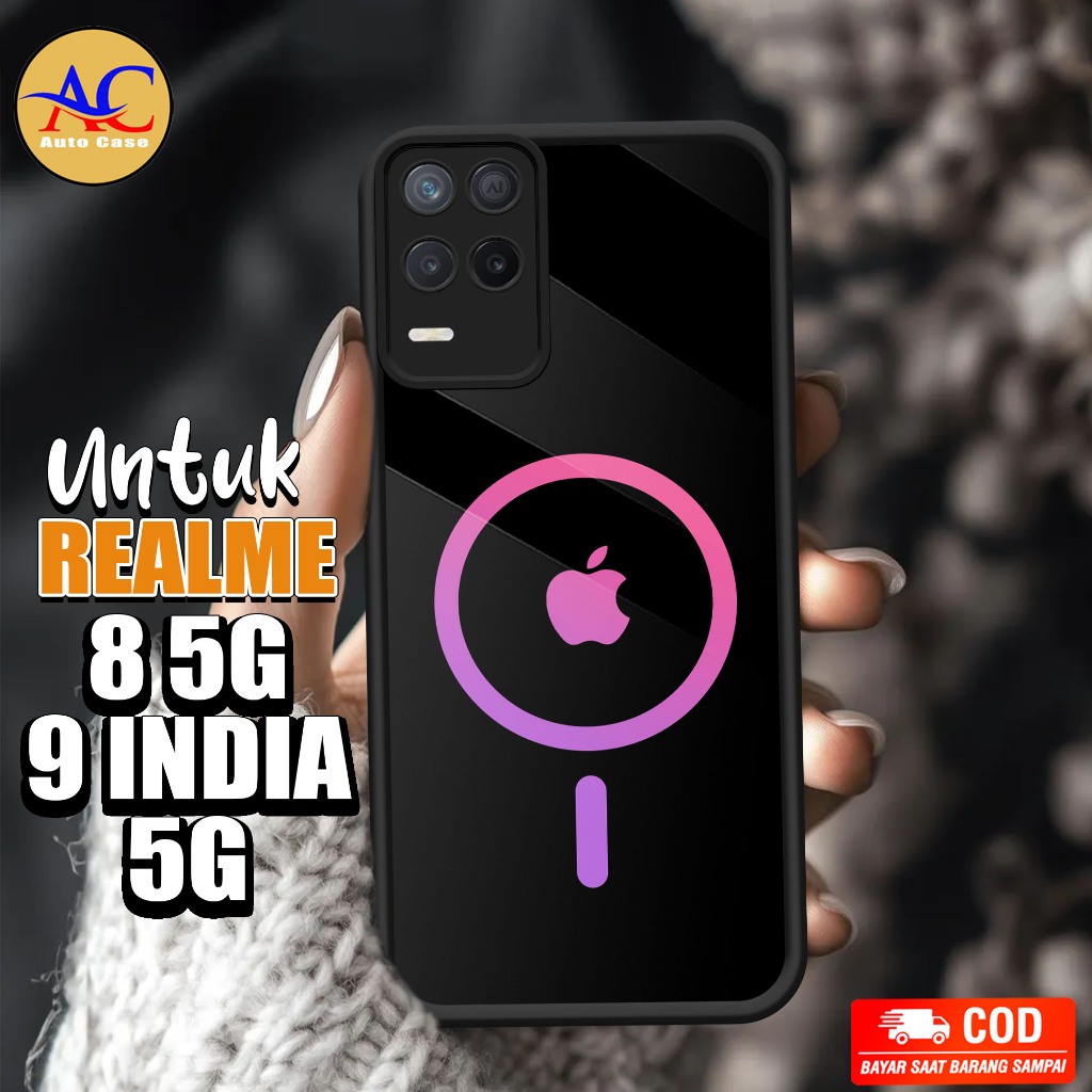 Softcase Glass kaca untuk REALME 8 5G 9 INDIA 5G LGH Casing Handphone Case Hp Procamera