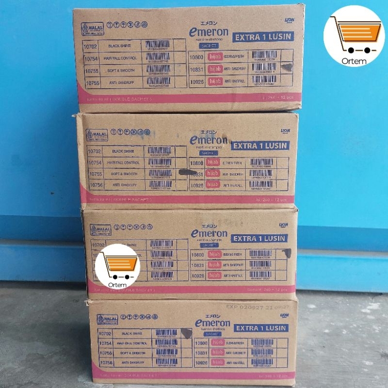 EMERON SHAMPOO SACHET 1 DUS / KARTON | 10mL | BLACK SHINE | SOFT SMOOTH | HIJAB |
