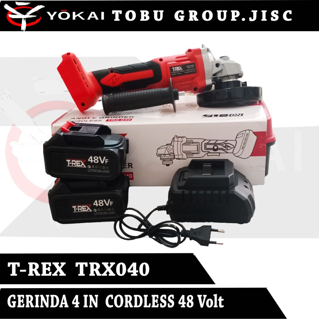 Gerinda Cordless Terbaik  Brushless T-REX  TR040 Gerinda Cordless Murah Gerinda 4 Inch Mesin Gerinda