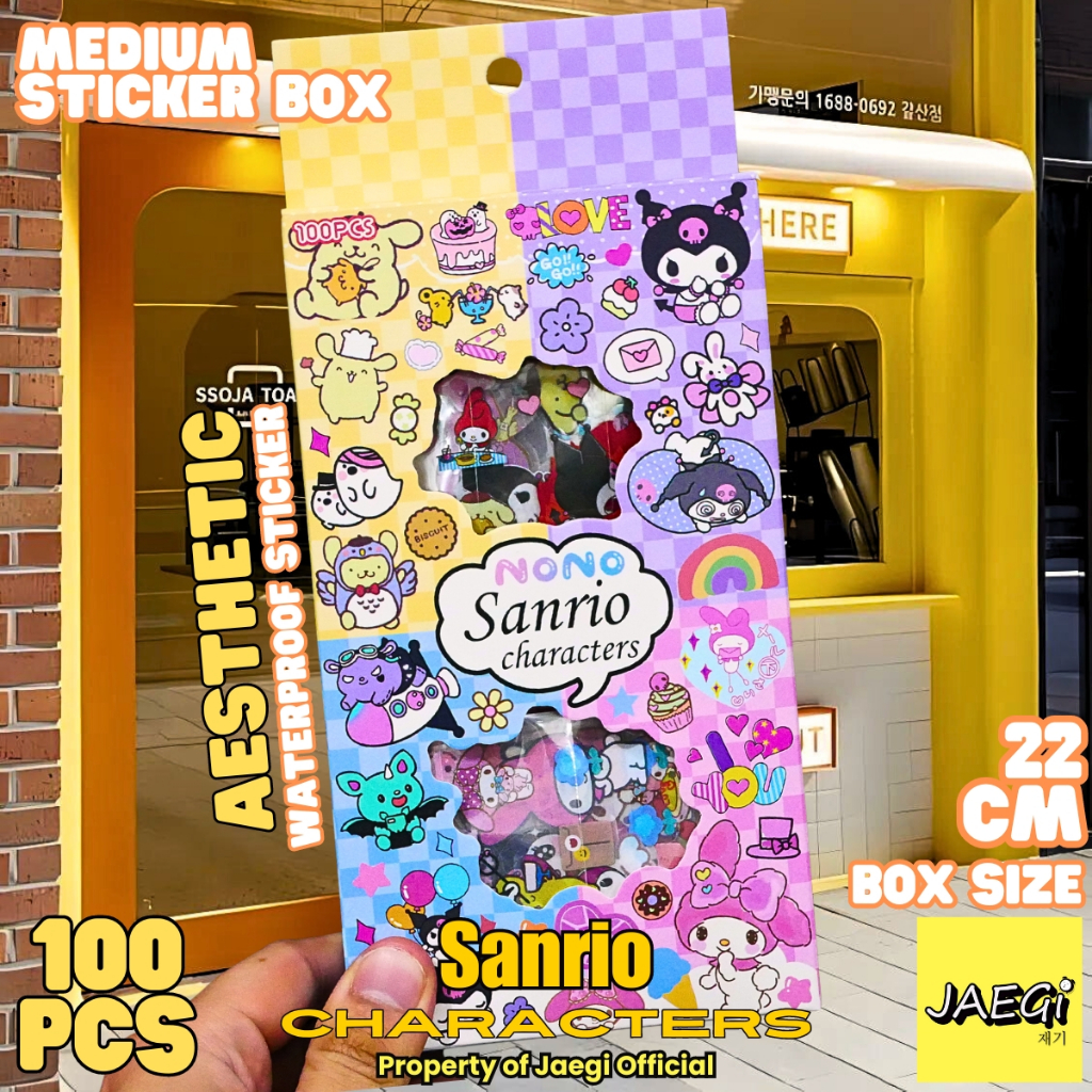 

[FM] - Stiker isi 100 Sanrio Ukuran Box Medium Waterproof