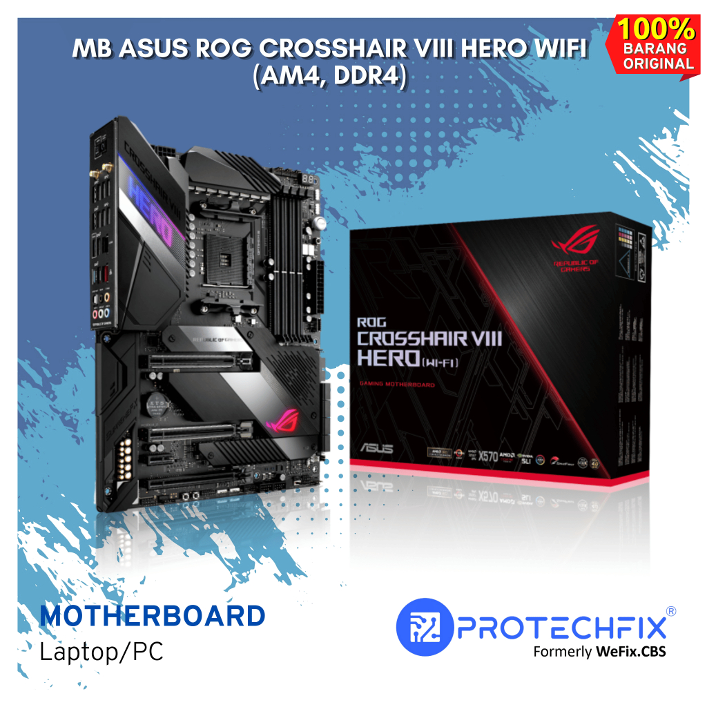 Motherboard-MB ASUS ROG CROSSHAIR VIII HERO WIFI (AM4, DDR4)