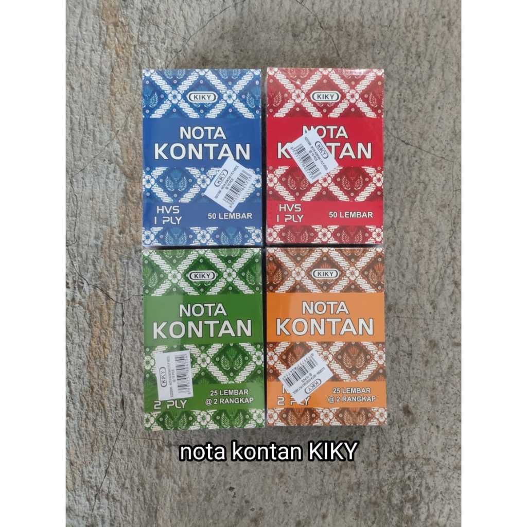 

NOTA KONTAN KIKY 1 PLY 50 LEMAR / 2PLY 25 LEMBAR