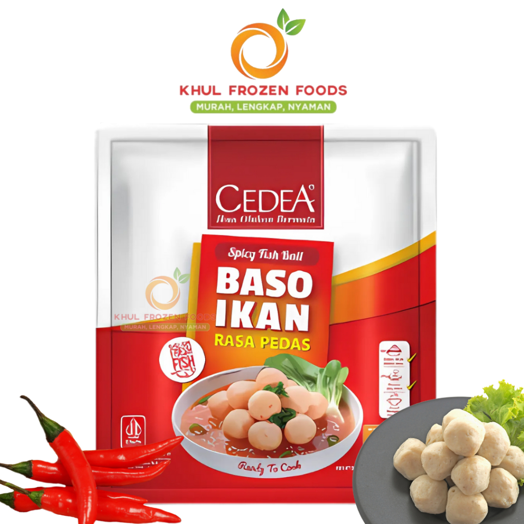 

Cedea Bakso Ikan Pedas 500gr/ Surimi/ Suki-suki/ Olahan ikan