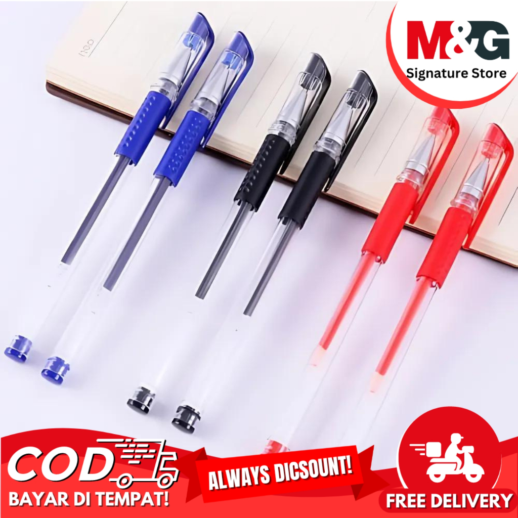 

Pulpen Gel Smooth Gel Pen Crystal M&G Ketebalan 0.5 Niddle Tip Semua Warna Satuan #AGPA7173