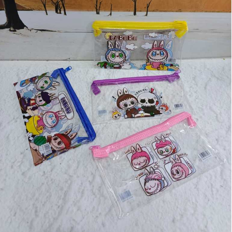 

Tempat pencil transparant/pouch/pouch dompet/tempat pencil dompet/dompet serbaguna LABUBU