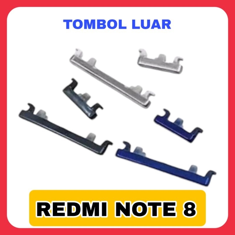 TOMBOL LUAR KEYPAD POWER VOLUME REDMI NOTE 8