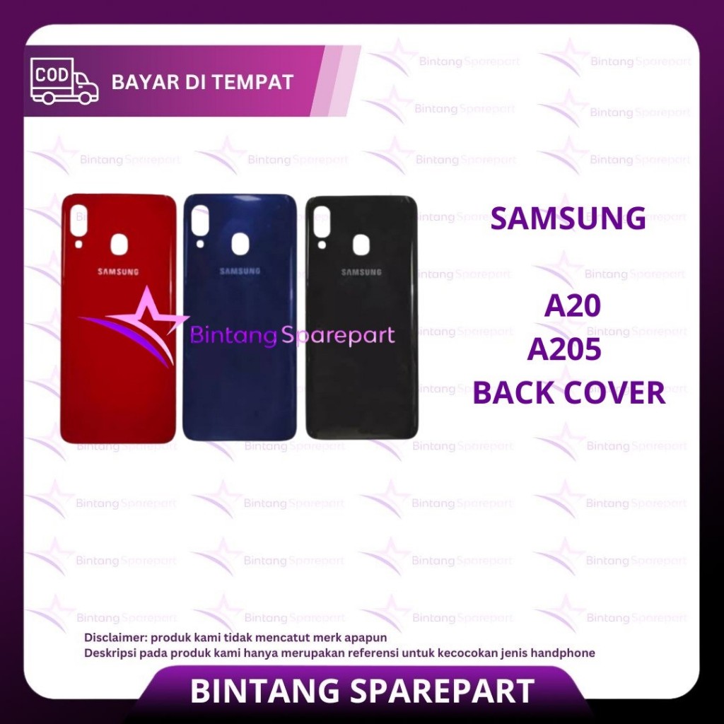 BACK COVER SAMSUNG A20 / A205