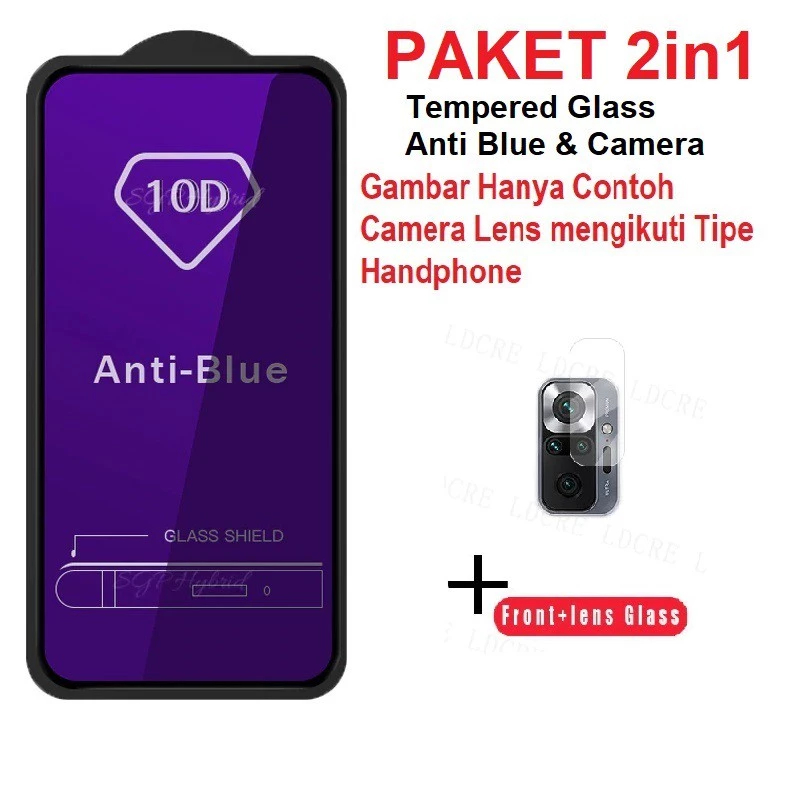 Tempered Glass Xiaomi Redmi Note 10 / 10s Tempered Glass Anti Blue Ray Camera Lens Xiaomi Redmi Note