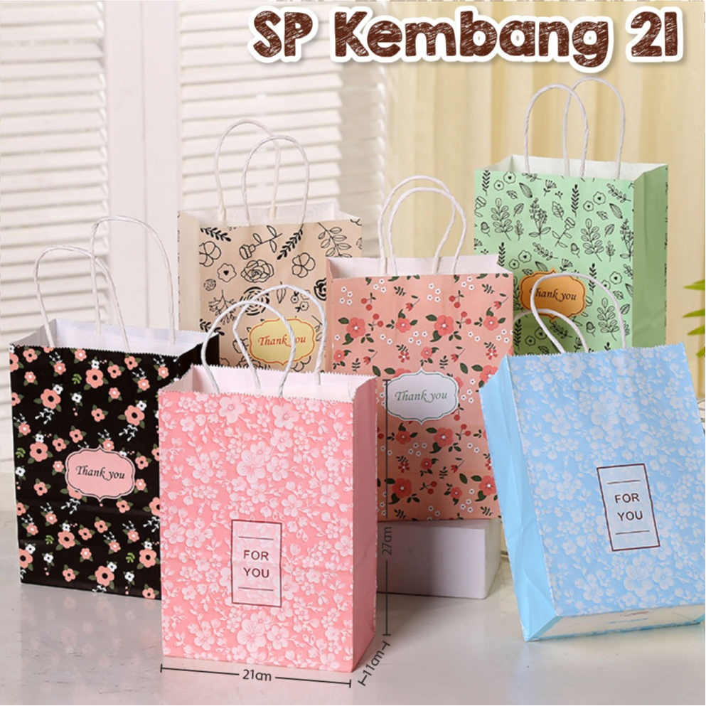 

Paper Bag SP Kembang 21 | Kantong Kertas (1 Pak 5 Pcs)