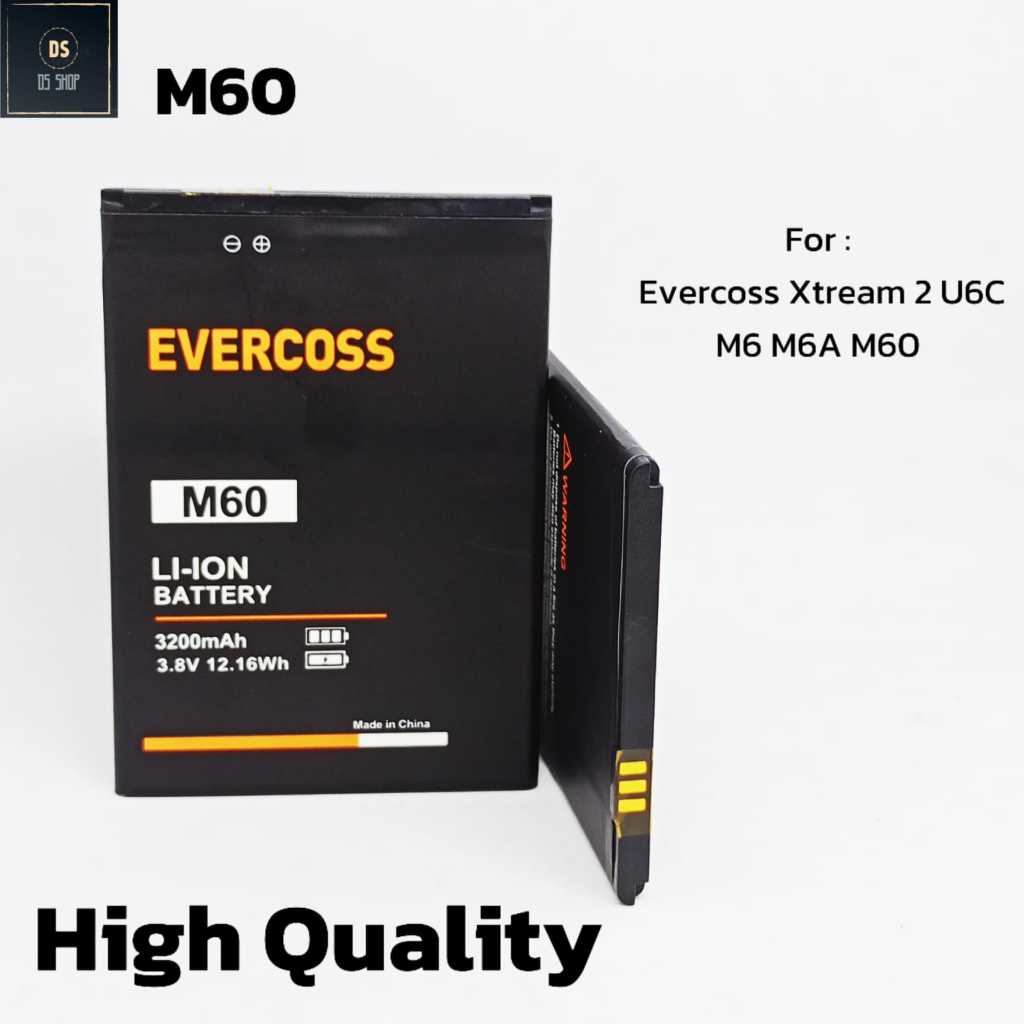 Baterai HP Evercross Cross M6 M6A M60 U6C M6-20 Original Batrai Batre HP