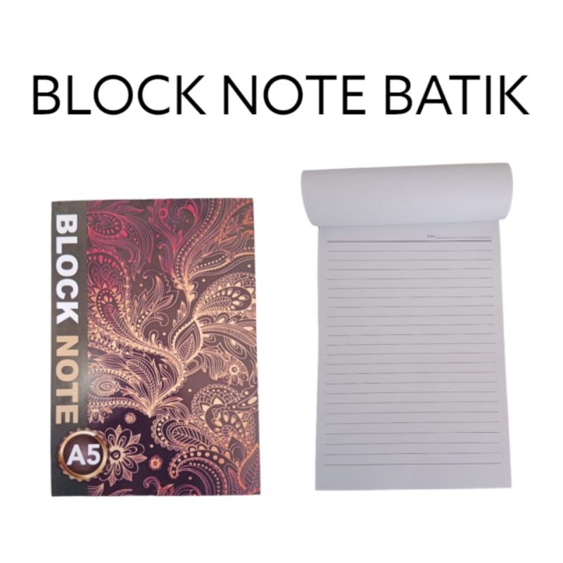 

Block Note Batik